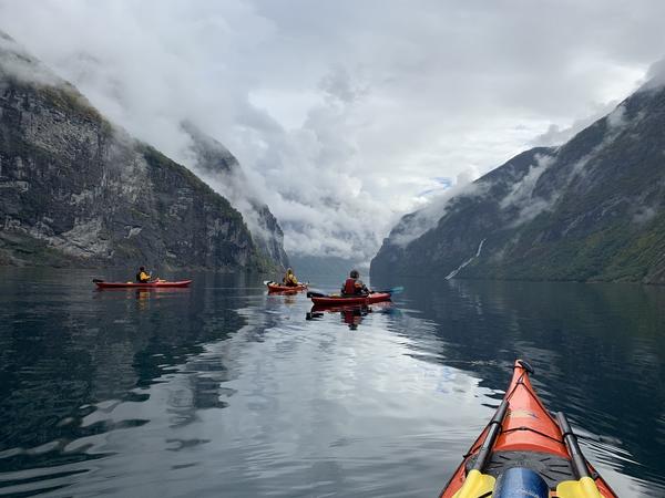 Kayak from Tafjord to Geiranger